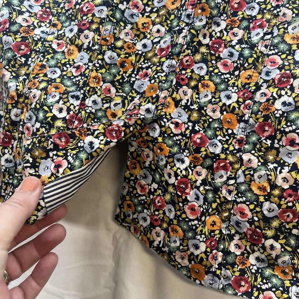 Christopher & Banks Womens M Floral Print Single Button Blazer Cottagecore Layer - Picture 7 of 9